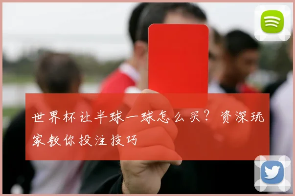 世界杯让半球一球怎么买？资深玩家教你投注技巧